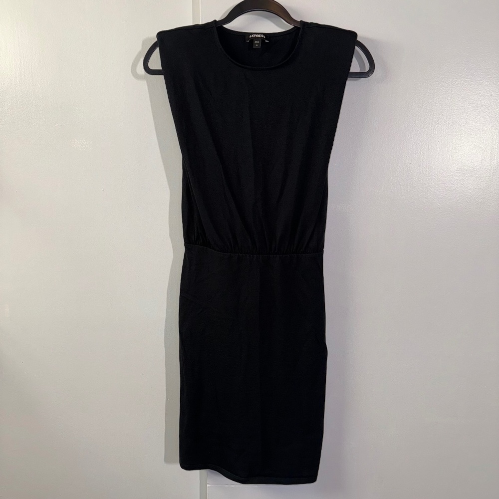 Express Padded Shoulder T-shirt Dress